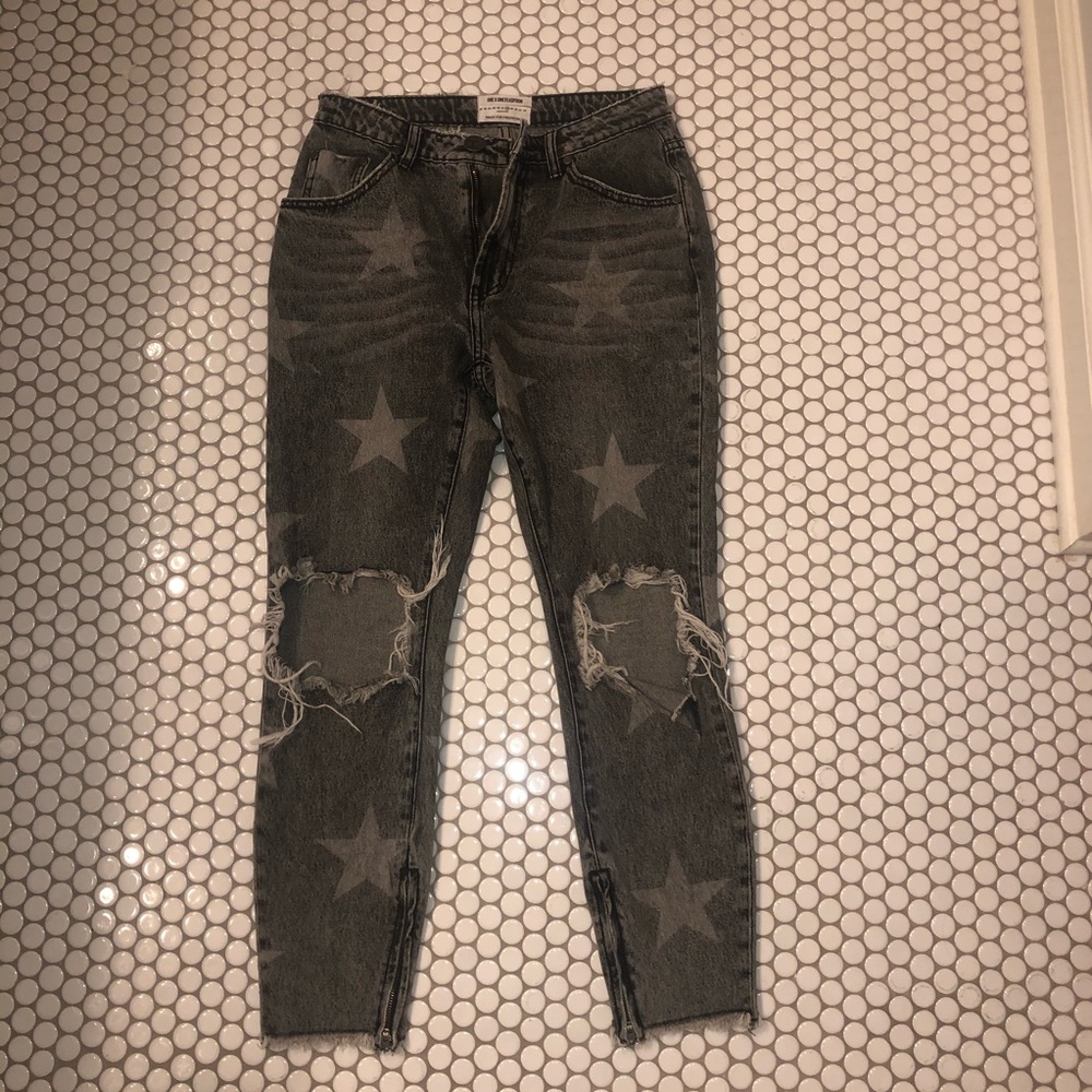 COPY - One Teaspoon star ripped jeans